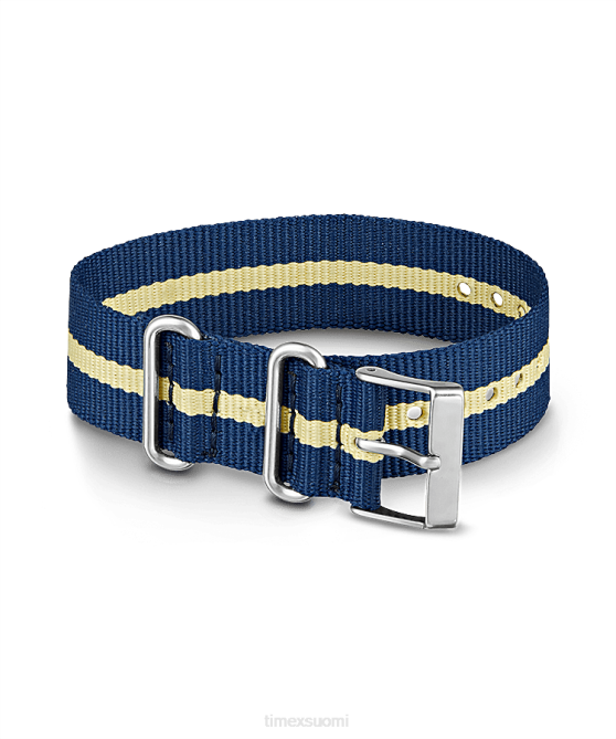 hihnat | Timex sukupuolineutraali 20 mm:n kankaasta liukuva yksikerroksinen hihna sininen 64XP539