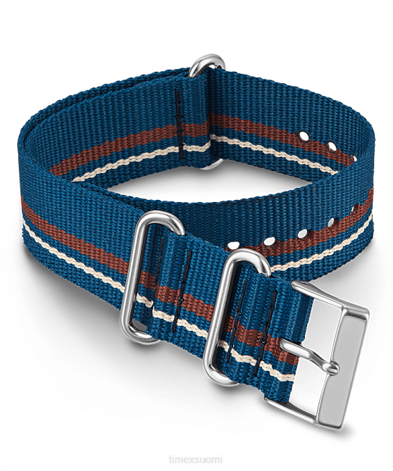 hihnat | Timex sukupuolineutraali 20 mm:n kankainen liukuva kaksikerroksinen hihna sininen 64XP509