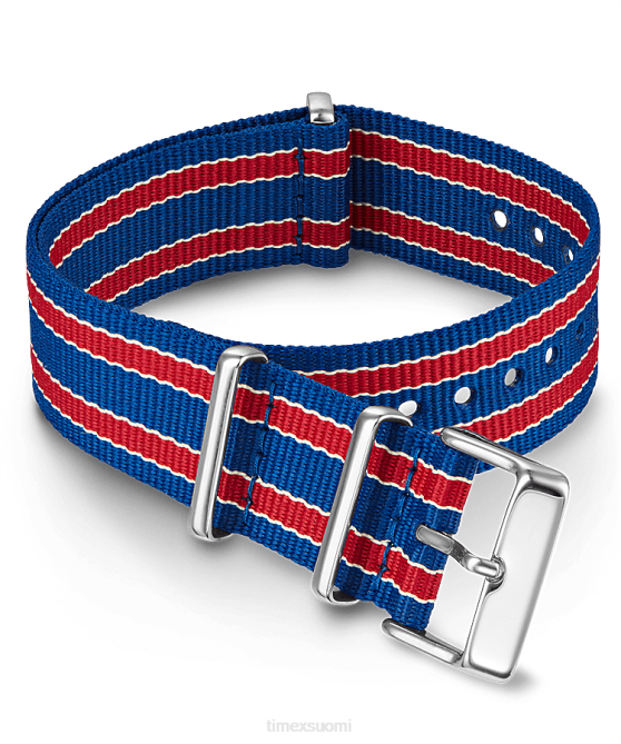 hihnat | Timex sukupuolineutraali 20 mm:n kankainen liukuva kaksikerroksinen hihna valkoinen 64XP518