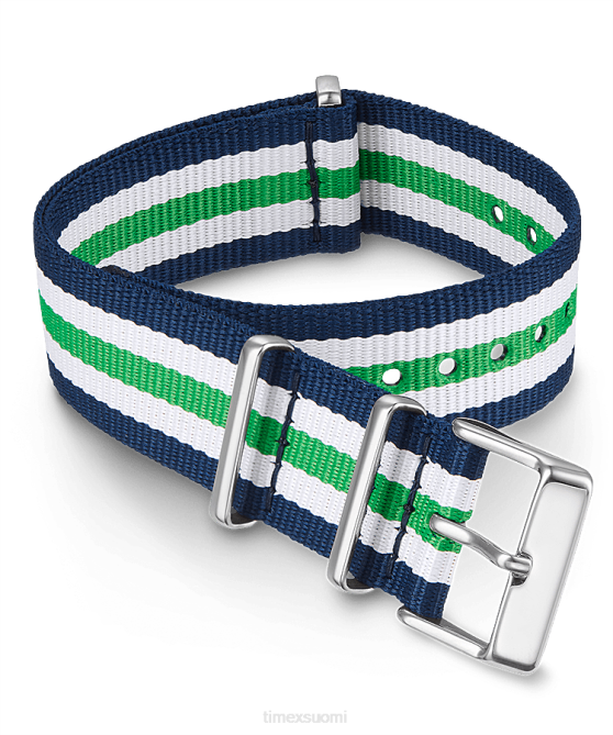 hihnat | Timex sukupuolineutraali 20 mm:n kankainen liukuva kaksikerroksinen hihna vihreä 64XP524