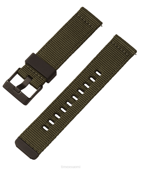 hihnat | Timex sukupuolineutraali 22mm pikalukituskangashihna vihreä 64XP541
