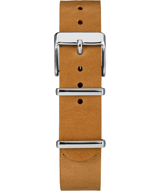 hihnat | Timex sukupuolineutraali 18 mm:n nahkainen kaksikerroksinen liukuhihna rusketus 64XP420