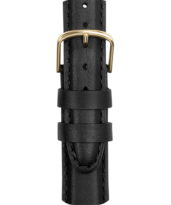 hihnat | Timex sukupuolineutraali 18mm nahkaranneke musta / sileä 64XP483