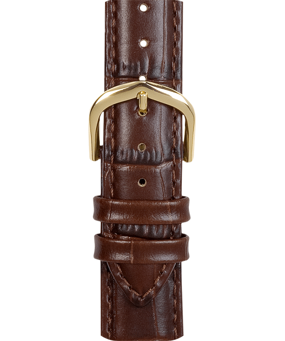 hihnat | Timex sukupuolineutraali 18mm nahkaranneke ruskea 64XP452