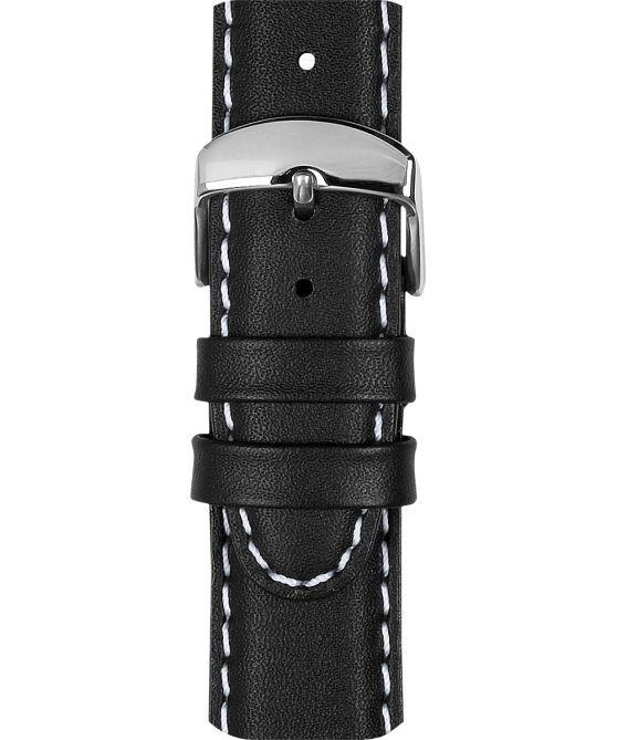 hihnat | Timex sukupuolineutraali 20mm nahkaranneke musta 64XP431