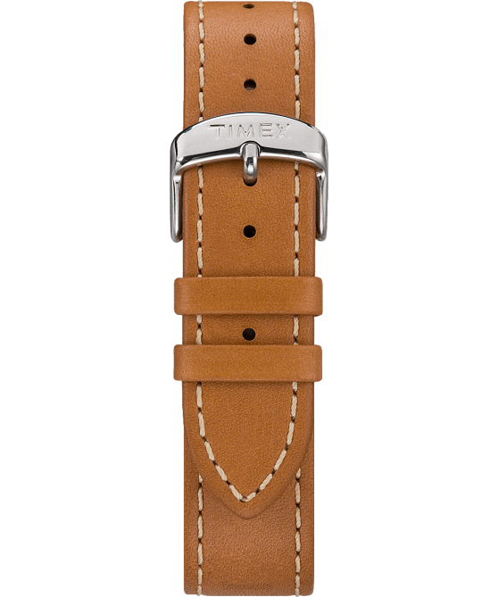 hihnat | Timex sukupuolineutraali kaksiosainen ommeltu nahkahihna rusketus 64XP456