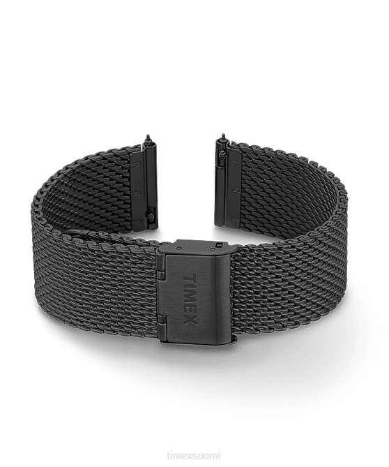 hihnat | Timex sukupuolineutraali 20 mm pikalukitusverkkonauha musta 64XP494