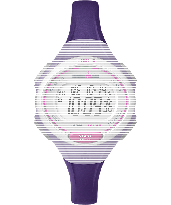 hihnat | Timex sukupuolineutraali korvaava 12mm hartsihihna ironman essential 30 keskikokoiselle violetti 64XP611