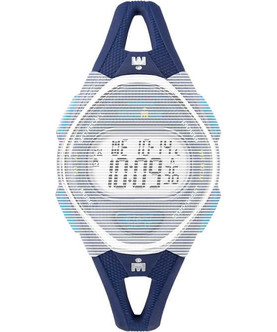 hihnat | Timex sukupuolineutraali korvaava 15mm silikoniranneke Ironman sleek 50 keskikokoiselle mallille sininen 64XP596