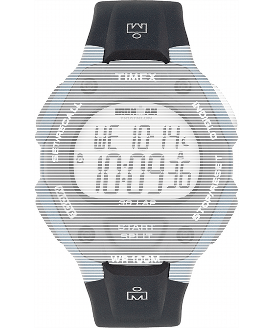 hihnat | Timex sukupuolineutraali korvaava 16 mm hartsihihna Ironman classic 30 täysikokoiseen malliin musta 64XP684