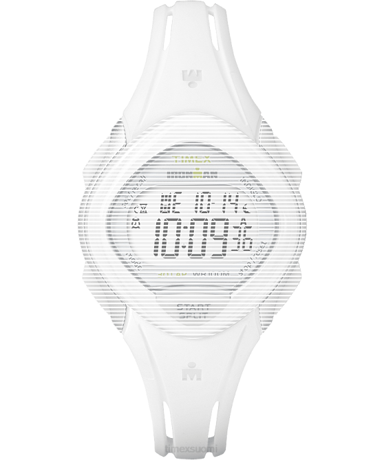 hihnat | Timex sukupuolineutraali korvaava 16 mm hartsihihna Ironmanin tyylikkäälle 30 keskikokoiselle mallille valkoinen 64XP547