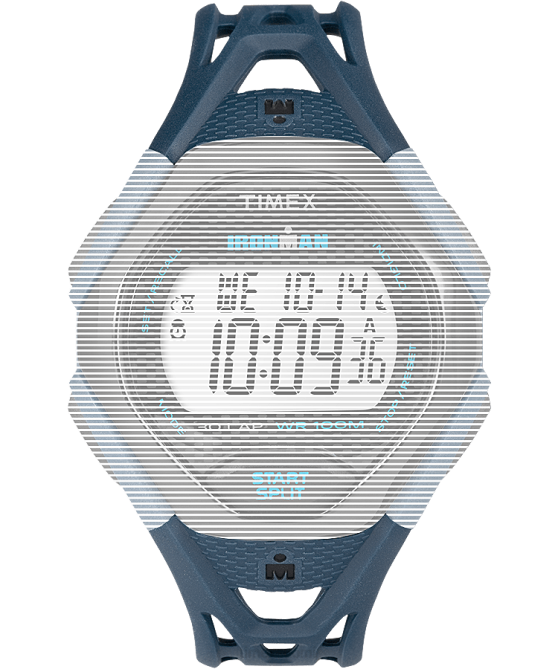 hihnat | Timex sukupuolineutraali korvaava 17 mm hartsihihna Ironman sleek 30:lle täysikokoiselle sininen 64XP573