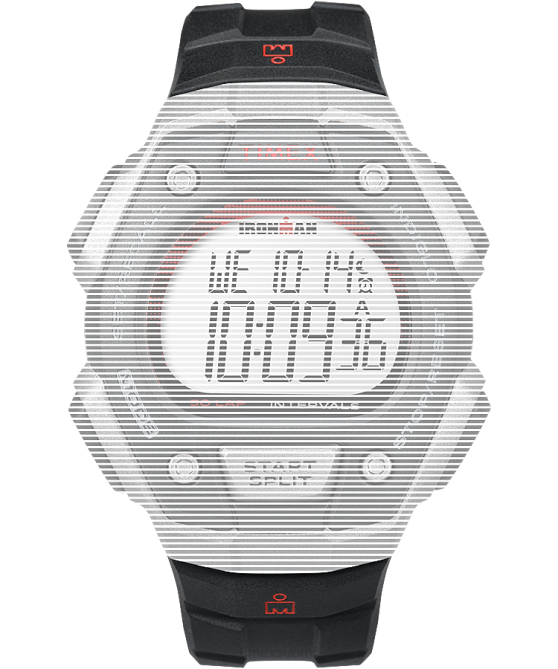 hihnat | Timex sukupuolineutraali korvaava 18 mm hartsihihna Ironman classic 50 täysikokoiseen malliin musta 64XP683