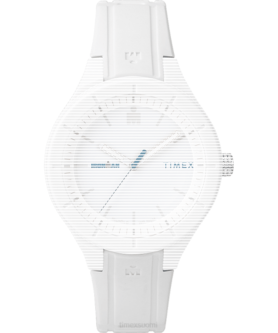 hihnat | Timex sukupuolineutraali korvaava 18 mm silikoniranneke Ironman olennaiseen valkoinen 64XP614