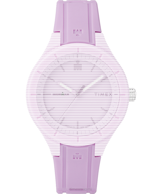 hihnat | Timex sukupuolineutraali korvaava 18 mm silikoniranneke Ironman olennaiseen violetti 64XP613