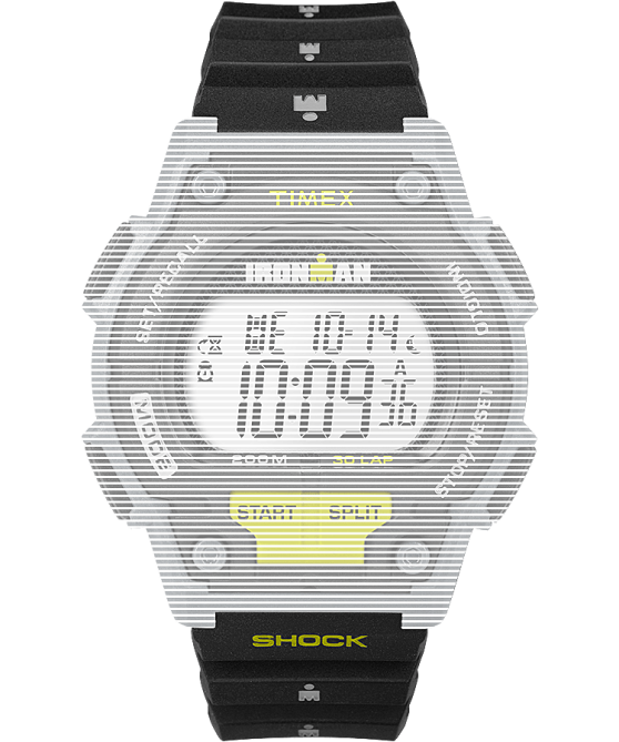 hihnat | Timex sukupuolineutraali korvaava 18mm hartsihihna Ironman alkuperäiseen 30 iskunvaimeen musta 64XP640