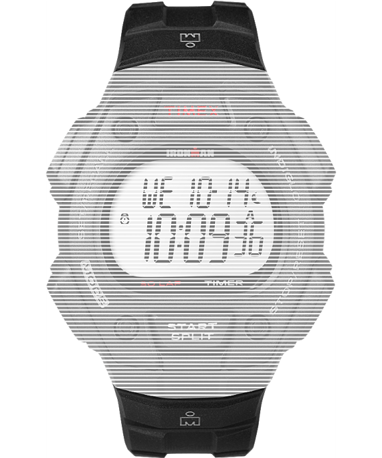 hihnat | Timex sukupuolineutraali korvaava 18mm hartsihihna Ironman classic 30 täysikokoiseen malliin musta 64XP662