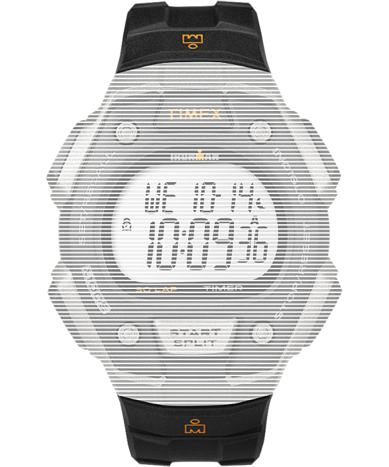 hihnat | Timex sukupuolineutraali korvaava 18mm hartsihihna Ironman classic 30 täysikokoiseen malliin musta 64XP669