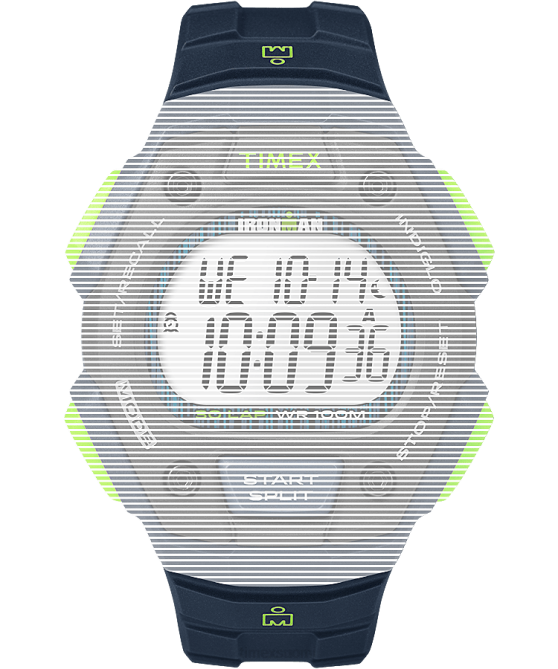 hihnat | Timex sukupuolineutraali korvaava 18mm hartsihihna Ironman classic 30 täysikokoiseen malliin sininen 64XP629