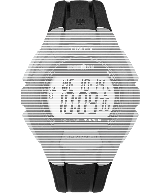 hihnat | Timex sukupuolineutraali korvaava 18mm hartsihihna Ironman essential 10:lle täysikokoinen musta 64XP667