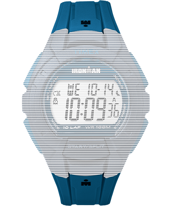 hihnat | Timex sukupuolineutraali korvaava 18mm hartsihihna Ironman essential 10:lle täysikokoinen sininen 64XP563