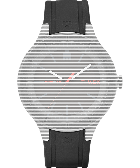 hihnat | Timex sukupuolineutraali korvaava 20mm silikoniranneke Ironman olennaiseen musta 64XP550