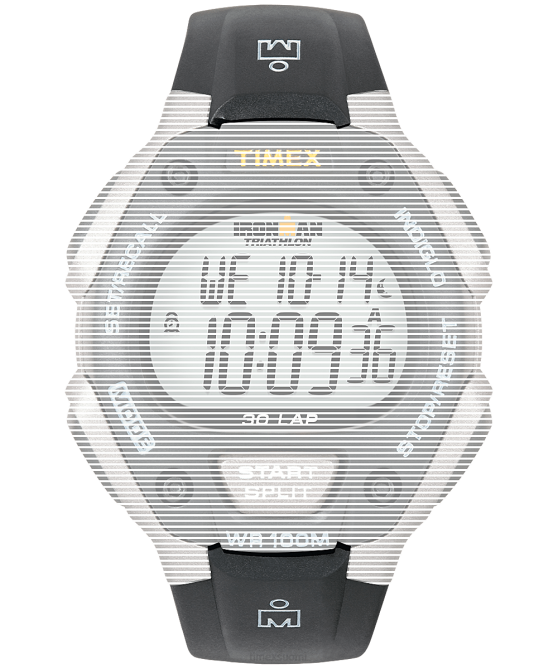 hihnat | Timex sukupuolineutraali vaihtohihna Ironman classic 30 täysikokoiselle musta 64XP691