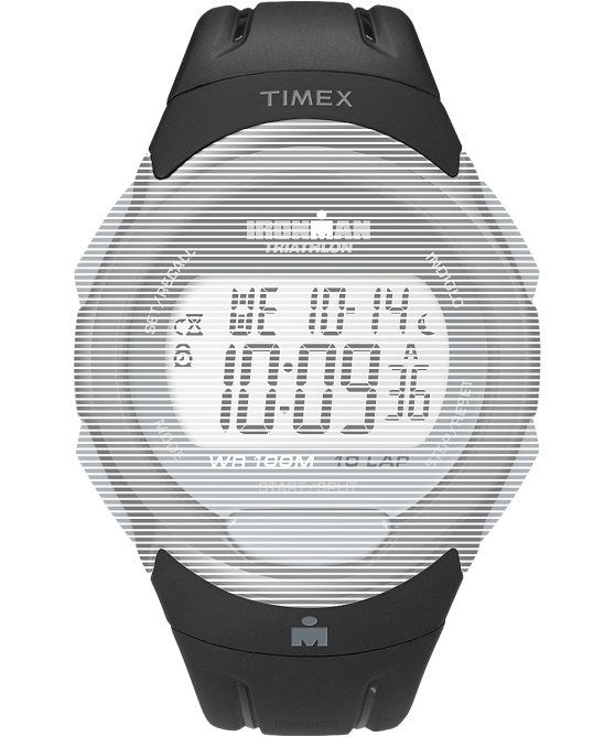 hihnat | Timex sukupuolineutraali vaihtohihna Ironman essential 10:lle täysikokoinen musta 64XP549