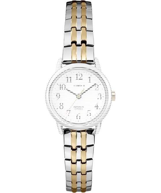 hihnat | Timex sukupuolineutraali vaihtohihna helppoa lukijaa varten kaksisävyinen 64XP657