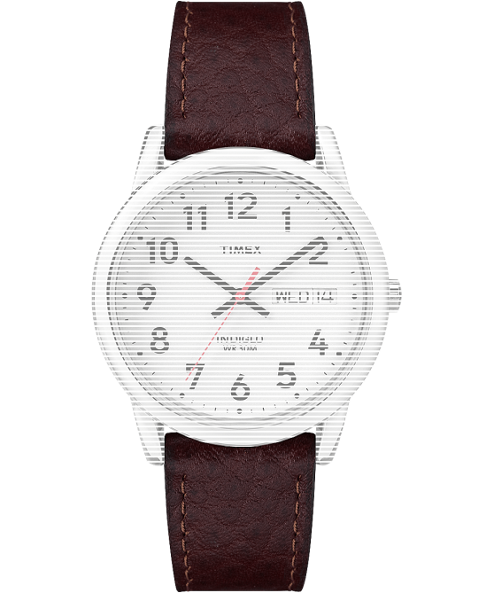 hihnat | Timex sukupuolineutraali vaihtohihna helppoa lukijaa varten ruskea 64XP656