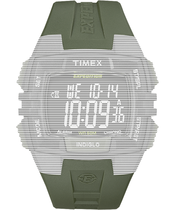 hihnat | Timex sukupuolineutraali vaihtohihna retkikunnan krono-/hälytys-/ajastimeen vihreä 64XP714